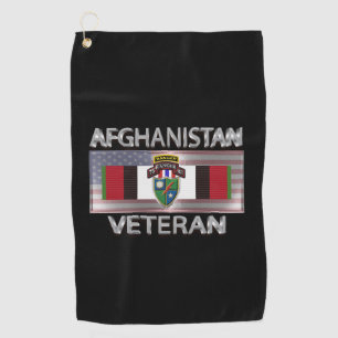 Toalla De Golf Veterano del 75º Regimiento Ranger en Afganistán