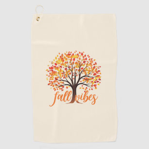 Toalla De Golf Vibes de caída - Árbol de caída cómodo