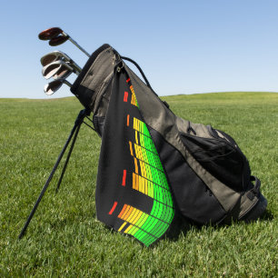 Toalla De Golf Vibes ecualizadoras del ritmo de la música DJ Blac