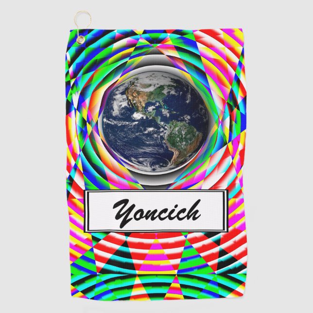 Toalla De Golf Vibes terrestres de Kenneth Yoncich (Anverso)