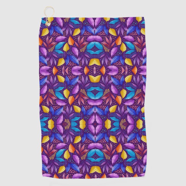 Toalla De Golf Vibrant towel featuring a symmetrical pattern (Anverso)