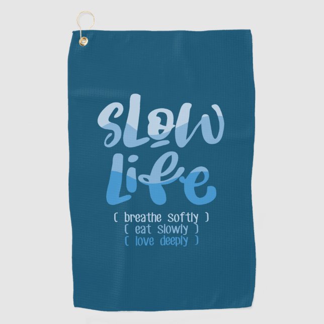 Toalla De Golf Vida lenta 2 (Anverso)