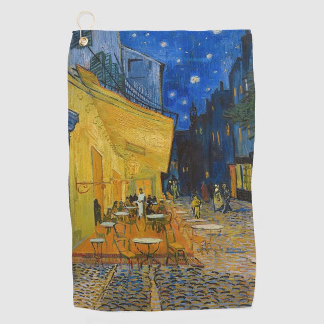 Toalla De Golf Vincent van Gogh - Cafe Terrace de noche (Anverso)