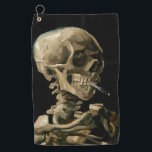 Toalla De Golf Vincent van Gogh - Calavera con cigarrillo en llam<br><div class="desc">Cabeza de un Skeleton con un cigarrillo en llamas / Calavera con cigarrillo en llamas / Crane de squelette fumant une cigarrillo - Vincent van Gogh,  1885</div>