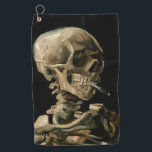 Toalla De Golf Vincent van Gogh - Calavera con cigarrillo en llam<br><div class="desc">Cabeza de un Skeleton con un cigarrillo en llamas / Calavera con cigarrillo en llamas / Crane de squelette fumant une cigarrillo - Vincent van Gogh,  1885</div>