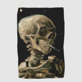 Toalla De Golf Vincent van Gogh - Calavera con cigarrillo en llam