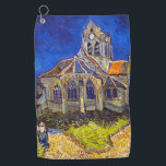 Toalla De Golf Vincent van Gogh - La Iglesia de Auvers<br><div class="desc">Iglesia de Auvers / l'Eglise à Auvers-sur-oise por Vincent Van Gogh en 1890</div>