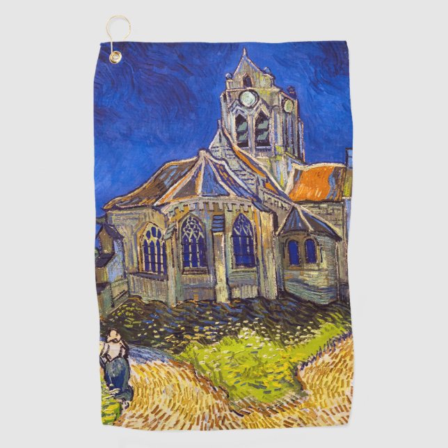 Toalla De Golf Vincent van Gogh - La Iglesia de Auvers (Anverso)