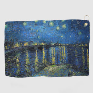 Toalla De Golf Vincent van Gogh - Noche estrellada sobre el Ródan