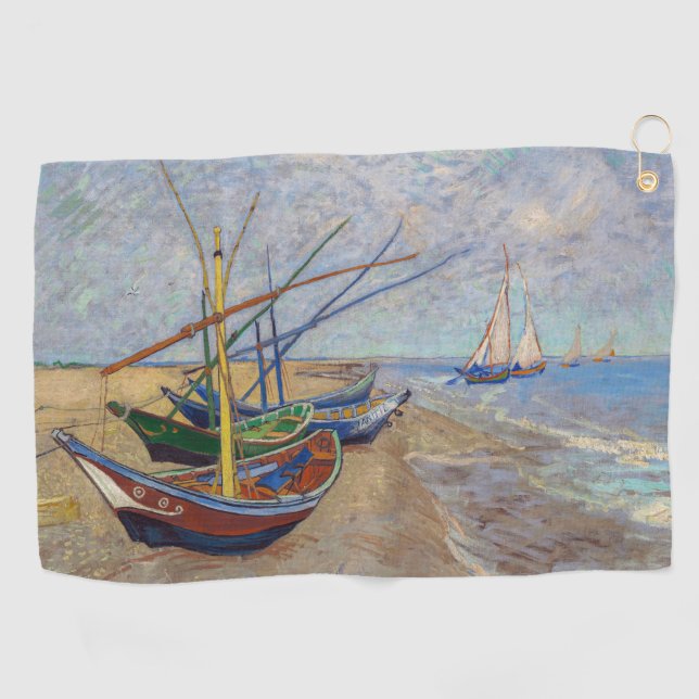 Toalla De Golf Vincent van Gogh - Pescadores en la playa (Horizontal)