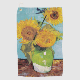 Toalla De Golf Vincent Van Gogh - Tres girasoles en una caja