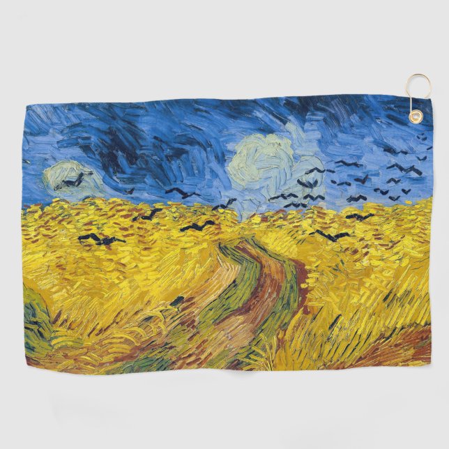 Toalla De Golf Vincent van Gogh - Wheatfield con cuervos (Horizontal)
