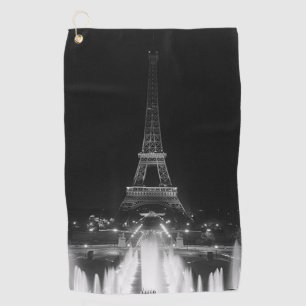 Toalla De Golf Viñeta París Fontains Torre Eiffel noche Dart Boa