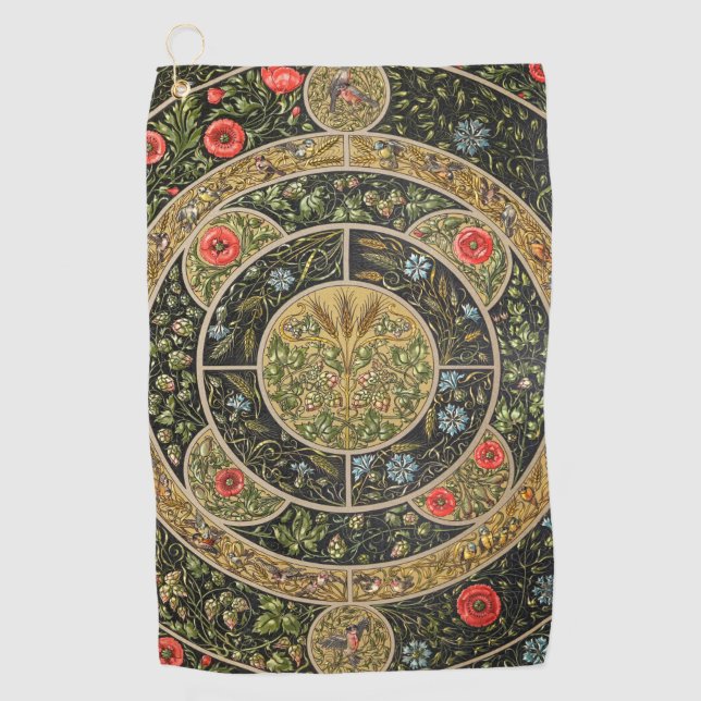 Toalla de golf Vintage Antique Design-1 (Anverso)