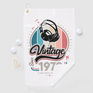 Toalla De Golf Vintage desde audífonos de 1972