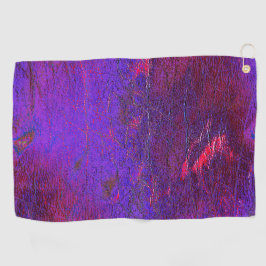 Toalla De Golf Violeta gótica a cuero rojo ampliado manchado