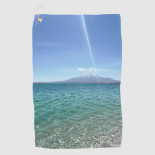 Toalla De Golf Vista del agua cristalina Blue Sky Beach Vibe Tran
