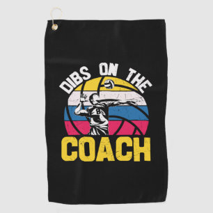 Toalla De Golf Volleyball Player Dibs On The Coach