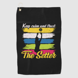 Toalla De Golf Volleyball Player Keep Calm And Trust