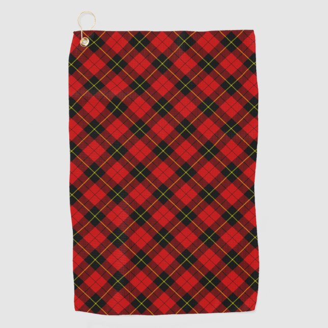 Toalla De Golf Wallace Red Tartan (Anverso)