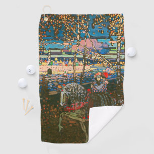 Toalla De Golf Wassily Kandinsky La Pareja Montada Arte Ruso