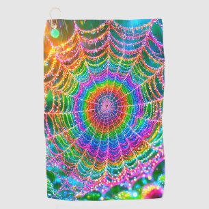 Toalla De Golf Web araña arcoiris