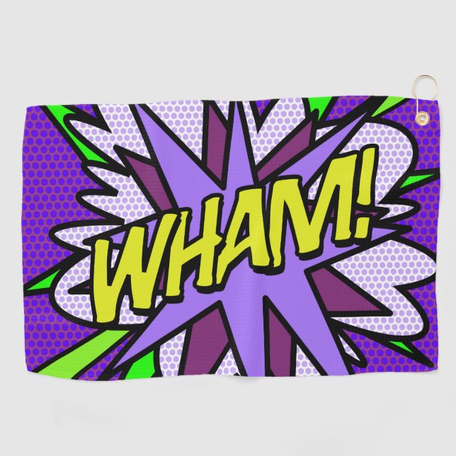 Toalla De Golf WHAM Frio Cómic Moderno (Horizontal)