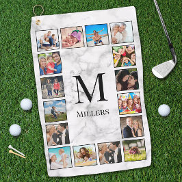 Toalla De Golf White Marble Stone Pattern