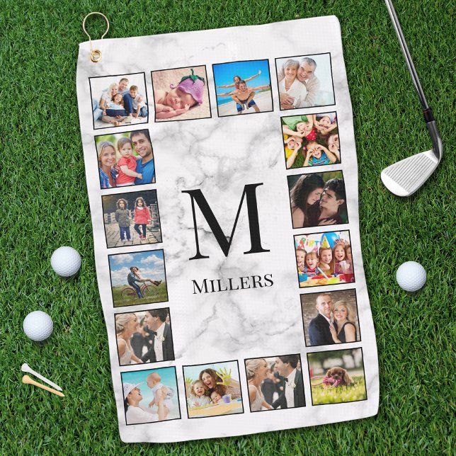 Toalla De Golf White Marble Stone Pattern (Subido por el creador)