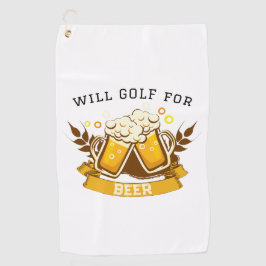 Toalla De Golf Will GOLF para la cerveza | PERSONALIZABLE