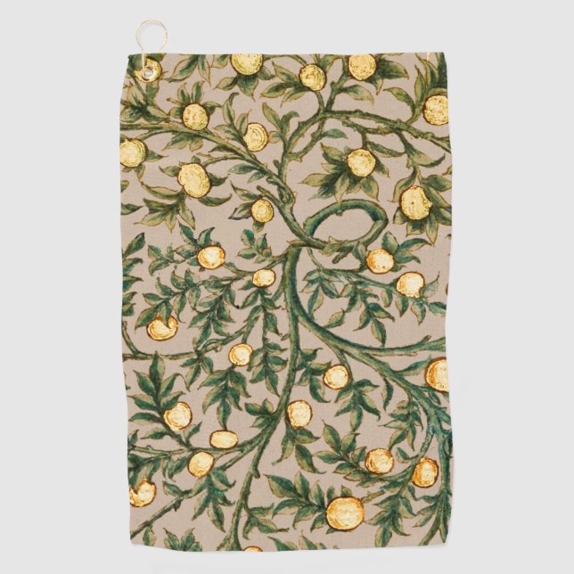 Toalla De Golf William Morris Floral Fruit Garden Flower Classic (Anverso)