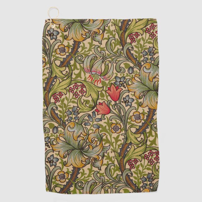 Toalla De Golf William Morris Golden Lily Antique (Anverso)