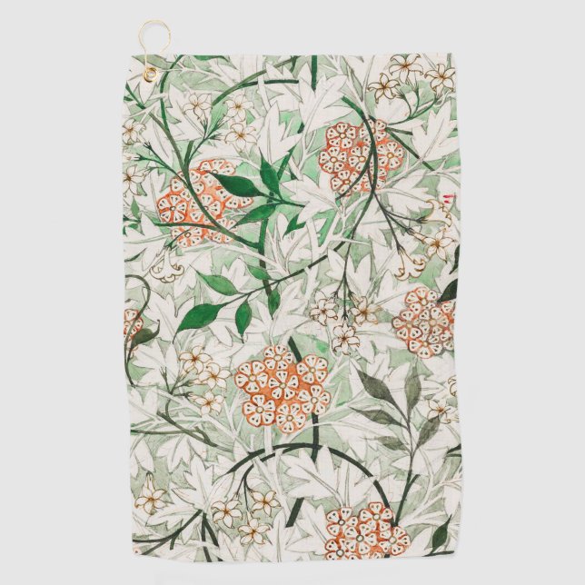 Toalla De Golf William Morris Jasmine Garden Flower Classic (Anverso)