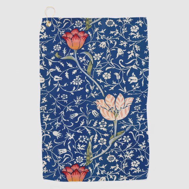 Toalla De Golf William Morris Medway Blue Floral (Anverso)
