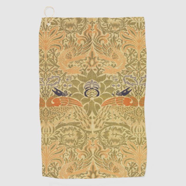 Toalla De Golf William Morris Peacock & Dragon Arts & Crafts (Anverso)