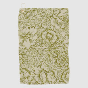 Toalla De Golf William Morris Poppy Classic Floral Green