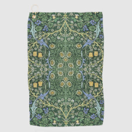 Toalla De Golf William Morris Verde Floral Vintage Margaritas Bla
