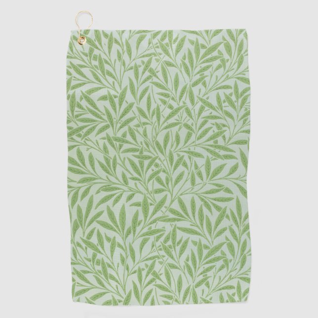 Toalla De Golf William Morris Willow Flower Classic Green (Anverso)