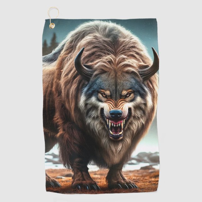 Toalla De Golf Wolf Creature (Anverso)
