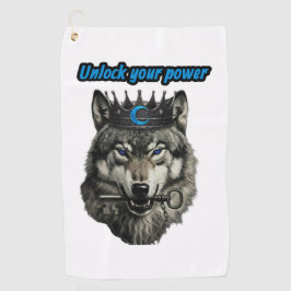 Toalla De Golf wolf king unlock your power