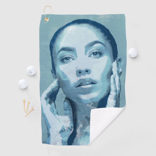 Toalla De Golf "Woman in Blue" (In situ)