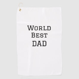 Toalla De Golf World best DAD PADRE añadir nombre de texto deport