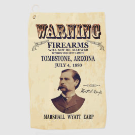 Toalla De Golf Wyatt Earp Marshall 👮 ♂️ Gunfighman Lawman