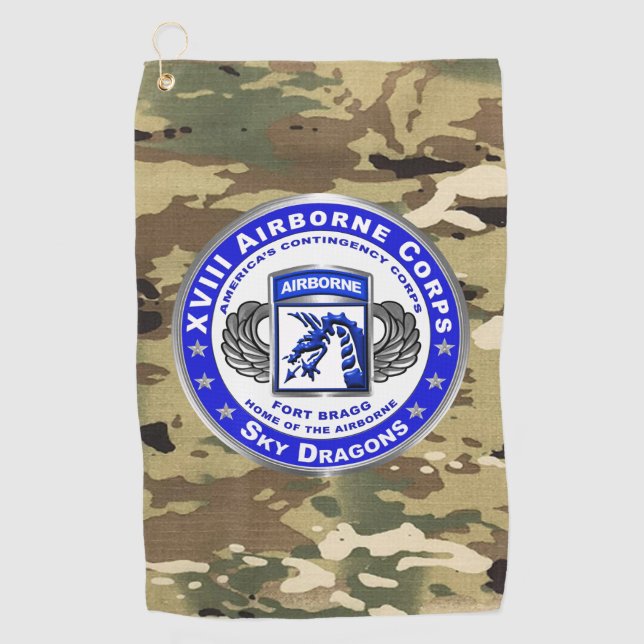 TOALLA DE GOLF XVIII AIRBORNE CORPS (Anverso)