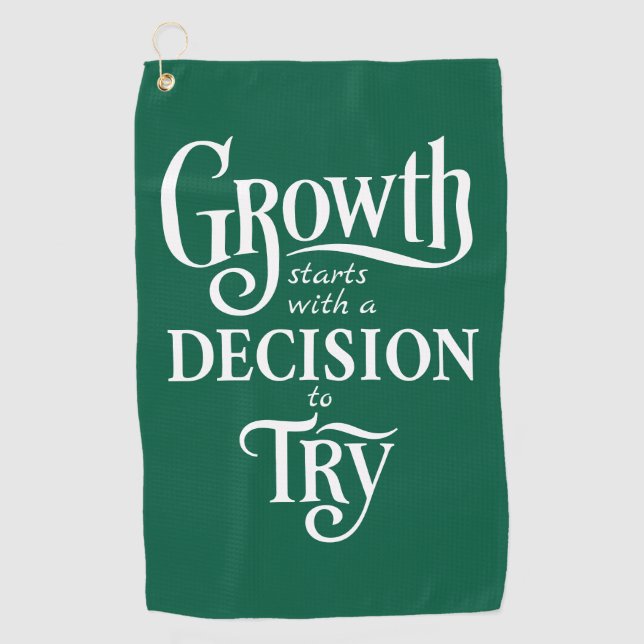 Toalla de Golf y Deporte Verde (Anverso)