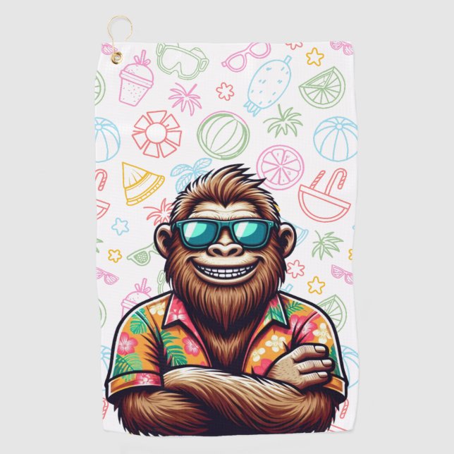 Toalla De Golf Yeti tropical/playa/pie de playa (Anverso)