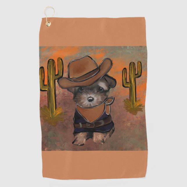 Toalla De Golf Yorkie Poo (Anverso)