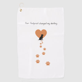 Toalla De Golf Your footprint changed my destiny