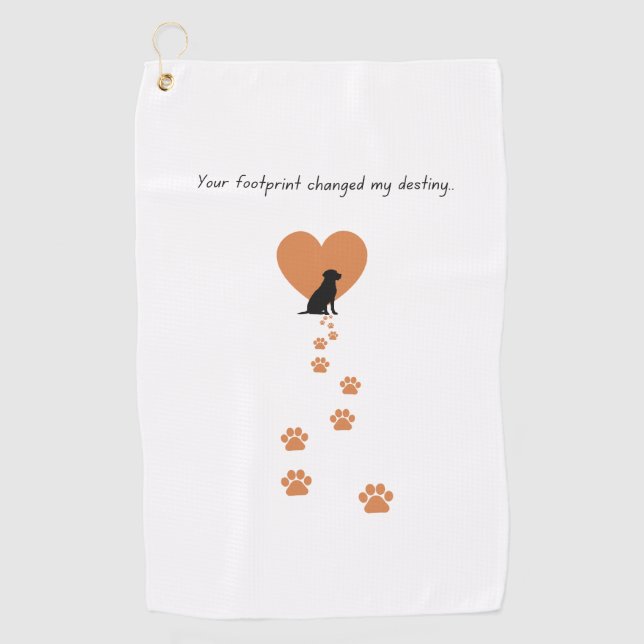 Toalla De Golf Your footprint changed my destiny (Anverso)