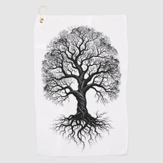 Toalla de golf Zen Árbol de la Vida